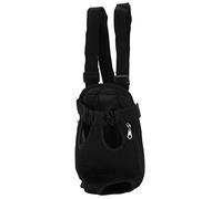 Alomejor Mochila de Pecho para, Transportador de Mascotas Transpirable Ajustable para Senderismo, Viaje, Bicicleta, Motocicleta, Material de Nailon (M)