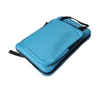 Alomejor Mochila para Baquetas, Bolsa Multifuncional Ergonómica Portátil Oxford Impermeable para Bombo y Pedal, con Múltiples Bolsillos y Asas Reforzadas (W 60 Azul)