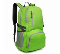Alomejor Mochila Plegable, Bolsa de Viaje Ligera Resistente Al Agua con Gran Capacidad, Bolsa Negra para Teléfono de Fácil Acceso (GREEN)