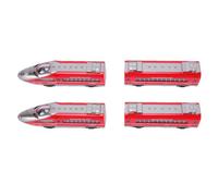 Alomejor Modelo de Tren de Aleación de 4 Piezas, Alta Velocidad, Juego de rol Imaginativo, Vías Entrelazadas, para Niños y Niñas (Rojo)