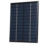 Alomejor Módulo de Panel Solar DIY de 2 W y 12 V para Pequeños Proyectos Domésticos y Experimentos Científicos, Adecuado para Juguetes Solares Luces para Césped, Silicio Policristalino de 5,4 X 4,3