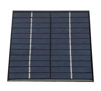 Alomejor Módulo de Panel Solar DIY de 2 W y 12 V para Pequeños Proyectos Domésticos y Experimentos Científicos, Adecuado para Juguetes Solares Luces para Césped, Silicio Policristalino de 5,4 X 4,3
