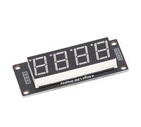 Alomejor Módulo de Pantalla Digital LED de 4 Piezas, Fácil de Usar 4 bits 7 Segmentos para Relojes y Proyectos Digitales, Placa PCB de 5 V (MRA172A Rojo)