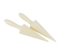 Alomejor Molde para Helado ABS de Calidad Alimentaria, Accesorio DIY Fácil de Limpiar, Juego de 2 Moldes para Conos, Adecuado para Entusiastas de la Fabricación de Helados