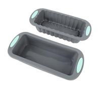 Alomejor Molde para Pan de Silicona Flexible, Dúo Antiadherente para Hornear Pan y Bizcocho, 2 Unidades para Entusiastas de la Cocina