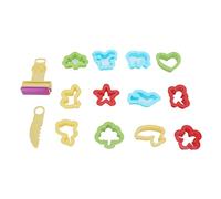 Alomejor Moldes de Arcilla para Modelar Material Plástico ABS Duradero Fácil de Limpiar DIY Cortadores con Forma de Animal para el Hogar Escuela Púrpura Azul Cian Amarillo 12 Piezas