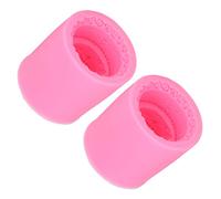 Alomejor Moldes para Fondant, Duraderos, Flexibles, para Bricolaje, Pastel, Herramienta de Cocina para Panaderos Caseros, Silicona, Rosa, 2,4 "x 2,4", Unidades