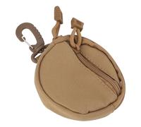 Alomejor Monedero Duradero de Gran Capacidad con Cremallera para Hombres, Monedero Pequeño Deportivo para Uso Diario, 3,9 X 3,9 Pulgadas (Caqui)