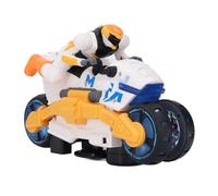 Alomejor Moto Acrobática Eléctrica de Juguete, Material ABS, Luces Giratorias y Música, Moto Acrobática Transformadora de 360 Grados para Niños