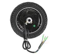 Alomejor Motor de Cubo de 8 Pulgadas, Rueda de Scooter Eléctrico sin Escobillas de 350 W con Neumático Sólido, para Tracción Delantera y Trasera