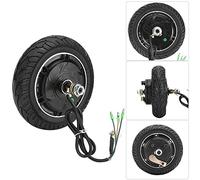 Alomejor Motor de Cubo de Scooter Eléctrico de 8 Pulgadas, Motor de Rueda sin Escobillas de 350 W con Neumático Sólido, para Tracción Delantera y Trasera