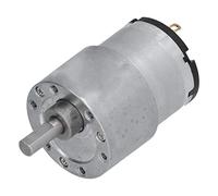 Alomejor Motor de Engranaje de 12V CC, Caja de Engranajes de Metal Fuerte, Motor de Reducción de Velocidad para Electrodomésticos Inteligentes, Mini Eléctrico (107RPM)