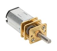 Alomejor Motor de Engranajes de Alto Rendimiento GA12-N20 con Caja de Cambios de Metal DC 12V 60/500/1000RPM para Aficionados e Ingeniería (500RPM)