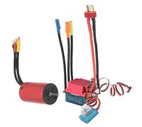 Alomejor Motor sin Escobillas y Juego ESC, Motor Impermeable de Alta Potencia 2845 2800KV, Coches RC 1/12 y Actualización de Hobby