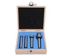 Alomejor MT2 Lathe Live Spur Center Cup Set con Caja de Madera, Torno de Suave de Alta Precisión para Trabajadores, Plateado