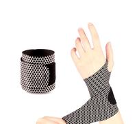 Alomejor Muñequera de Nailon para Túnel Carpiano para Soporte de Lesiones por Desgarro TFCC, Ideal para Entusiastas del Tenis y el Golf (Black)