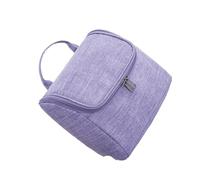 Alomejor Neceser de Viaje Impermeable de Gran Capacidad, Almacenamiento Colgante para Vacaciones, Tela Oxford Portátil (Purple)