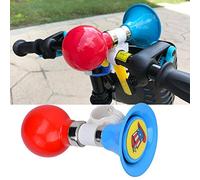 Alomejor Niños Bicicleta Cuerno Metal Caucho Bicicleta Cuerno Advertencia Campana Bicicleta Manillar Anillo Campana para niños Bicicleta(Azul)