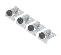 Alomejor Niveladores Ajustables para Muebles de Alta Resistencia - Pies Estables y Duraderos para Camas, Mesas y Armarios - Material de Hierro Plástico Resistente Al óxido - Juego de 4 Pies