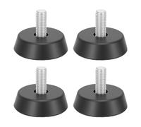 Alomejor Niveladores de Muebles, Nivelador de Pies de Mesa de Goma de 4 Piezas con Rosca de 10x22 Mm para Sillas y Mesas