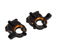 Alomejor Nudillo de Dirección de Latón Estable con Revestimiento Negro Portal de Nudillo de Dirección de Coche RC para RGT EX86190 LC76 1/10 Coche Trepador de Control Remoto 2 Uds
