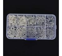 Alomejor Nylon Screw Nut Washer Kit M2-M5 Assortment (Juego de tornillos