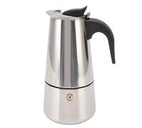 Alomejor Olla Moka Portátil de Acero Inoxidable para Acampar en Casa y Al Aire Libre, Juego de de Calidad Alimentaria (300ML)