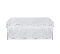 Alomejor Organizador Apilable de Botellas de Agua, Estante de Almacenamiento de Plástico Transparente de Doble Capa para Gabinete de Cocina, 2 Unidades (4 Botellas por Estante)