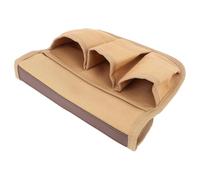 Alomejor Organizador Colgante con Bolsillos, Bolsa de Almacenamiento Lateral para Silla de Camping con Hebillas de Latón Vintage para Reposabrazos, Tienda de Campaña, Poste, Accesorios de (Caqui)