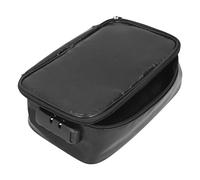 Alomejor Organizador de Archivos Ignífugo, Bolsa de Documentos Ignífuga Portátil con Cremallera para Viajes de Oficina en Casa (BLACK)