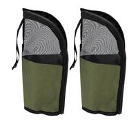 Alomejor Organizador de Cocina de Camping, Bolsa de Almacenamiento de Malla, 2 Unidades 600D Oxford 10 X 25 Cm, for Cocina de Camping (DE Verde)