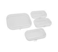 Alomejor Organizador de Viaje Transparente con Cremallera Solución de Almacenamiento Resistente para Artículos de Tocador y Cables