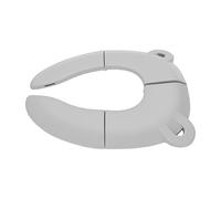 Alomejor Orinal Plegable para Niños Pequeños, Asiento de Entrenamiento Compacto para Ir Al Baño con Bolsa de Transporte que Se Adapta a la Mayoría de los Inodoros, 6 Almohadillas (GRAY)