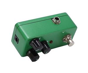 Alomejor Overdrive Verde Ajustable Mini Single Guitar Effect Pedal para Instrumentos Musicales