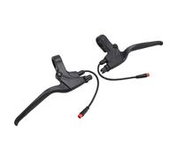 Alomejor Palanca de Cambios de Freno para Scooter Eléctrico Juego de Manijas de Freno Eficientes y Duraderas para M5, Diseño Antideslizante de Goma Metálica, para Jinetes Experimentados