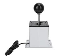 Alomejor Palanca de Cambios USB H Palanca de Cambios para PC Sim Juegos de Carreras para Aleación de Aluminio 6+R Blanco 1 Unidad
