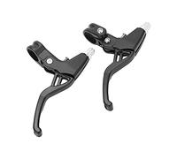 Alomejor Palanca de Freno de Bicicleta de Freno de Aleación de Aluminio Ajuste del Manillar de 22 Mm Instalación sin Herramientas Par Liviano para Bicicletas de Montaña y Bicicletas Plegables (BLACK)