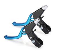 Alomejor Palancas de Embrague de Freno de 1 par Manivelas de Freno de Ciclo de la aleación de Aluminio para la Bici de montaña del Camino(Azul)