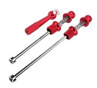 Alomejor Palancas De Liberación Rápida Pinchos De Bloqueo De Ruedas De Liberación Rápida(Red)