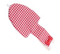 Alomejor Pañal para Pájaros, Cómodo Traje de Piloto con Patrón de Rejilla Roja para Guacamayos, Periquitos, Tela de Algodón, Tamaño XS, 9x5cm (L Cuadros Rojos)