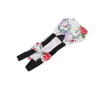 Alomejor Pañales para Pollos para Mascotas, Tela Impermeable y Transpirable, Diseño de Cinturón Ajustado y Suelto para Pájaros, Loros, Palomas, Gris, 1 Pañal (L)