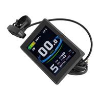 Alomejor Panel de Control del Medidor de Pantalla LCD, Material ABS, Pantalla a Color, Indicador Inteligente, Compatible con Scooters Eléctricos de 24v 36v 48v