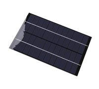 Alomejor Panel Solar, Cargador de Silicona Policristalina de 4,2 W para Luces de Jardín, Cámaras de Seguridad, Camping