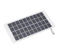 Alomejor Panel Solar Cargador Solar Portátil de Alta e 10 W para Monitoreo de Carga de Teléfono, Silicio Policristalino Tipo C Salida de 5 V para Uso en Exteriores