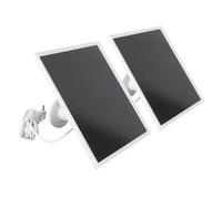 Alomejor Panel Solar de Cámara de Seguridad de Alta Conversión de 6 W para Focos Exteriores, Resistente a la Lluvia y Al Polvo con Cable de 9,8 Pies, Paquete de 2