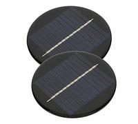 Alomejor Panel Solar Duradero con Alta Estabilidad, Panel Solar Polysilicon 2pcs para Vida Fuera de la Red