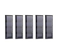 Alomejor Panel Solar Mini Cargador de Células Solares 0,2 W Silicio Monocristalino ABS 19% de Eficiencia 0 a 100 MA para Juguetes de Bricolaje Luces de Jardín Proyectos Científicos y Uso en Exteriores