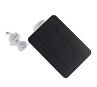 Alomejor Panel Solar para Exteriores, Cargador de 4W para Cámara Ring Blink, IP65, Resistente Al Agua, ABS, Silicio Monocristalino (WHITE)