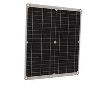 Alomejor Panel Solar Portátil de 25 W, Cargador Solar Monocristalino, Salida CC USB Dual, Ideal para Camping, Senderismo y Actividades Al Aire