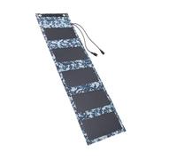 Alomejor Panel Solar Portátil Monocristalino de 12 W para Acampar, Senderismo, Pesca, Salida USB Dual Ligera